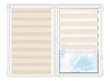 Рулонные кассетные шторы День Ночь Бергамо-222 цена. Купить в «Мастерская Жалюзи»