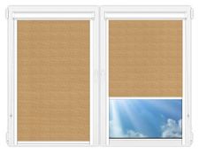 Кассетные рулонные шторы UNI Тэффи-коричневый цена. Купить в «Мастерская Жалюзи»