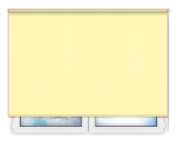 Стандартные рулонные шторы Мадагаскар-светло-желтый цена. Купить в «Мастерская Жалюзи»