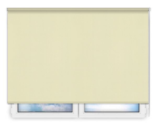 Стандартные рулонные шторы Респект-БО-бежевый цена. Купить в «Мастерская Жалюзи»