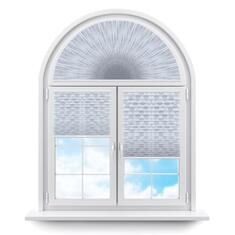 Плиссе арочные (шторы, жалюзи) того сан