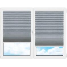 Плиссе (шторы, жалюзи) скио перл серый