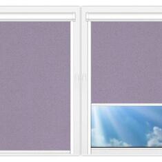 Кассетные рулонные шторы UNI Металлик-аметист